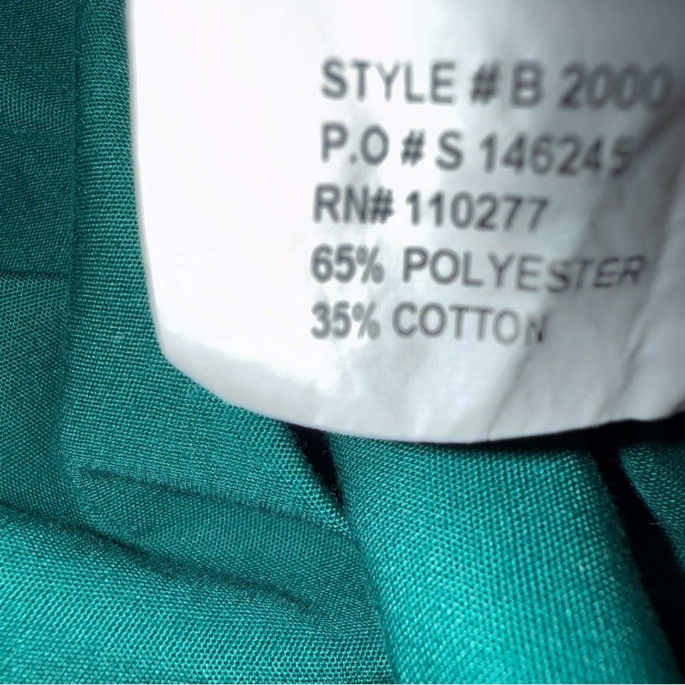 Allheart Scrub Basics UNISEX TOP Size Large Green - Picture 8 of 9